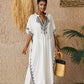 Weißes maxi-strandkleid - Elena