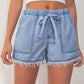 Eleanor – jeansshorts mit elastischem bund für frühling/sommer