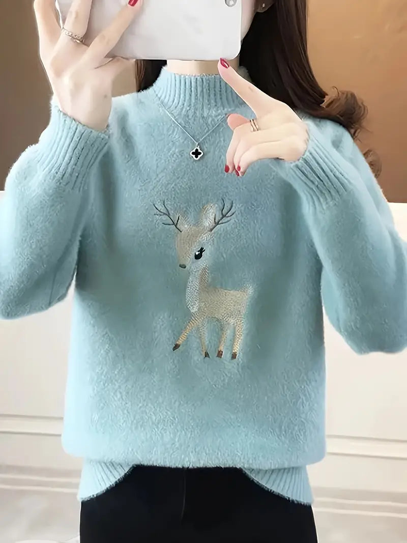 Ninette – rollkragenpullover aus baumwolle