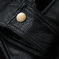 Elegante lederjacke im oversized-fit für herren | perfekt für den alltag