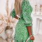 Victoria – lässiges kleid mit blumendruck und v-ausschnitt