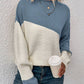 Heather - pullover mit farbblockdesign