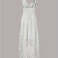 Emma – boho-maxi-sommerkleid mit spaghettiträgern und v-ausschnitt