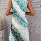 Faye – kleid mit abstraktem print und rundhalsausschnitt