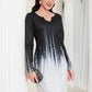 Nora – vintage-kleid mit gekerbtem ausschnitt in colour-block-optik