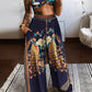 Ava – zweiteiliges set mit schmetterlingsdruck