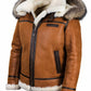 Meti - schafsfelljacke mit fellkapuze
