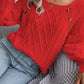 Natalie – lässiger pullover mit rundhalsausschnitt