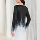 Nora – vintage-kleid mit gekerbtem ausschnitt in colour-block-optik