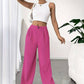 Avery – lässige, einfarbige hose mit weitem bein