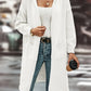 Ava – strickjacke mit offener vorderseite und kapuze