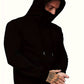 Brandon – trendiger kapuzenpullover mit maske für männer