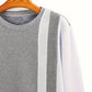 Kevin – trendiger farbblock-pullover mit rundhalsausschnitt