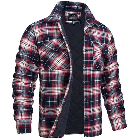 Darius – herren-holzfällerjacke im karo-design
