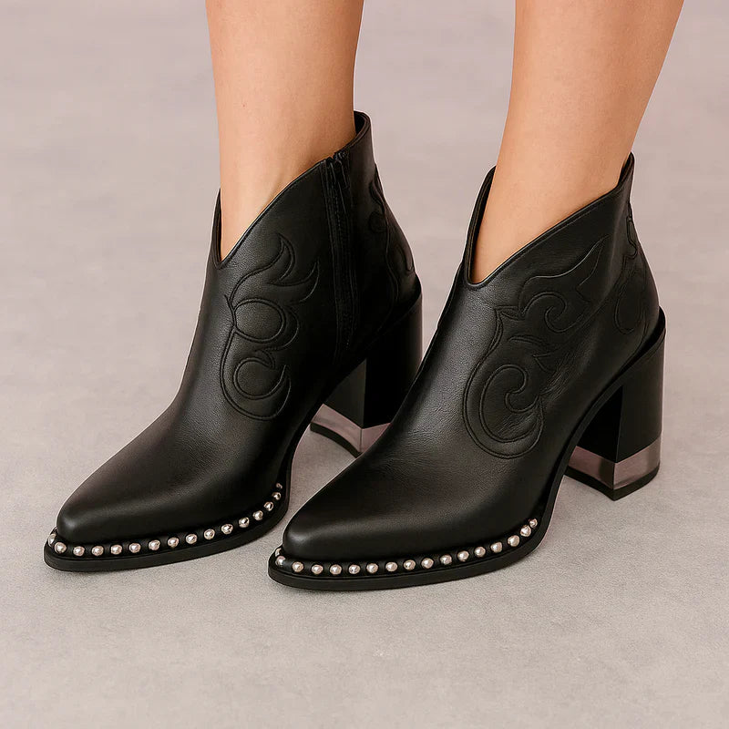 Criselda western-ankle-boots aus veganem leder – damen