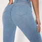 Katherine – stilvolle schlagjeans mit rohem saum