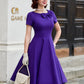 Weißes vintage-kleid midi - greta