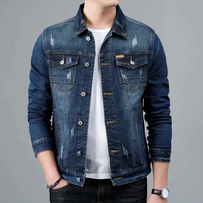 Dave wellington gewaschene jeansjacke