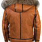 Meti - schafsfelljacke mit fellkapuze