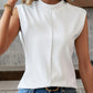 Isabella - weiße elegante ärmellose bluse