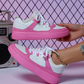 Weiß und Pink Sneakers für Damen