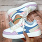 Weiß, Blau und Beige Sneakers für Damen