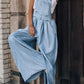 Keti - armelloser trendiger denim-overall für damen