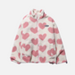 Alice - romantische damenjacke mit doppelseitigem herzdesign