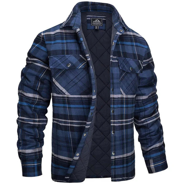 Darius – herren-holzfällerjacke im karo-design