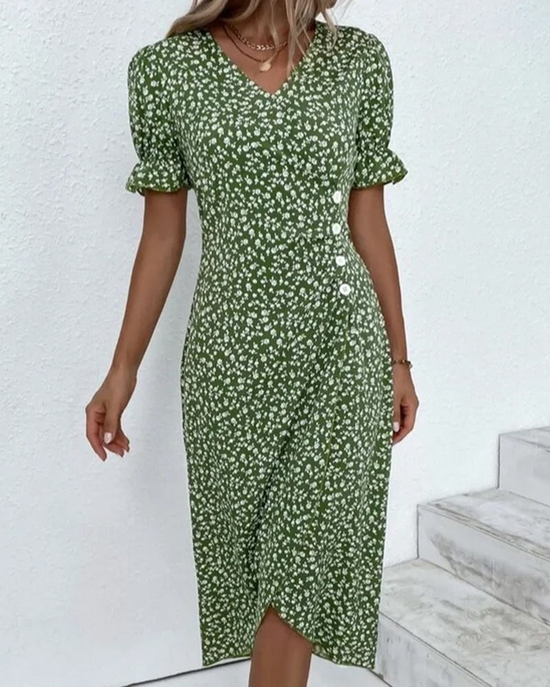 Grün Midi Kleid für Damen