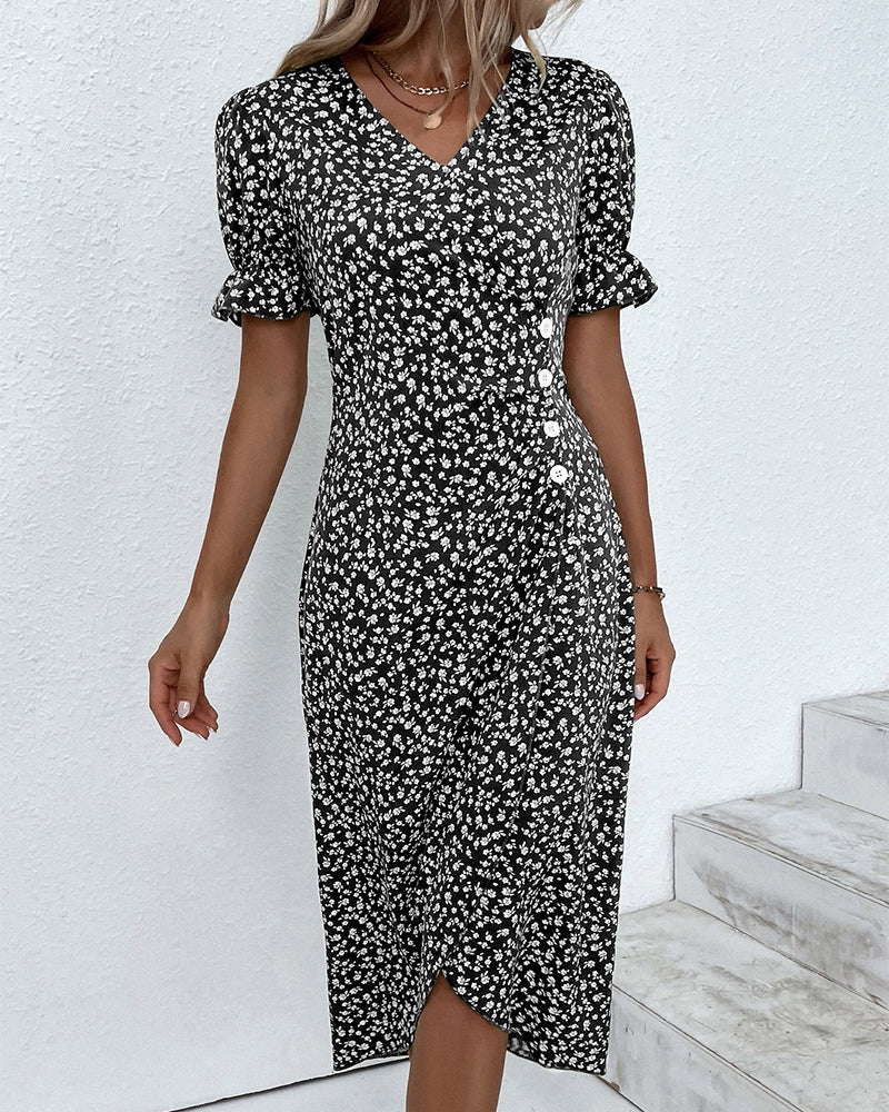 Schwarz Midi Kleid für Damen