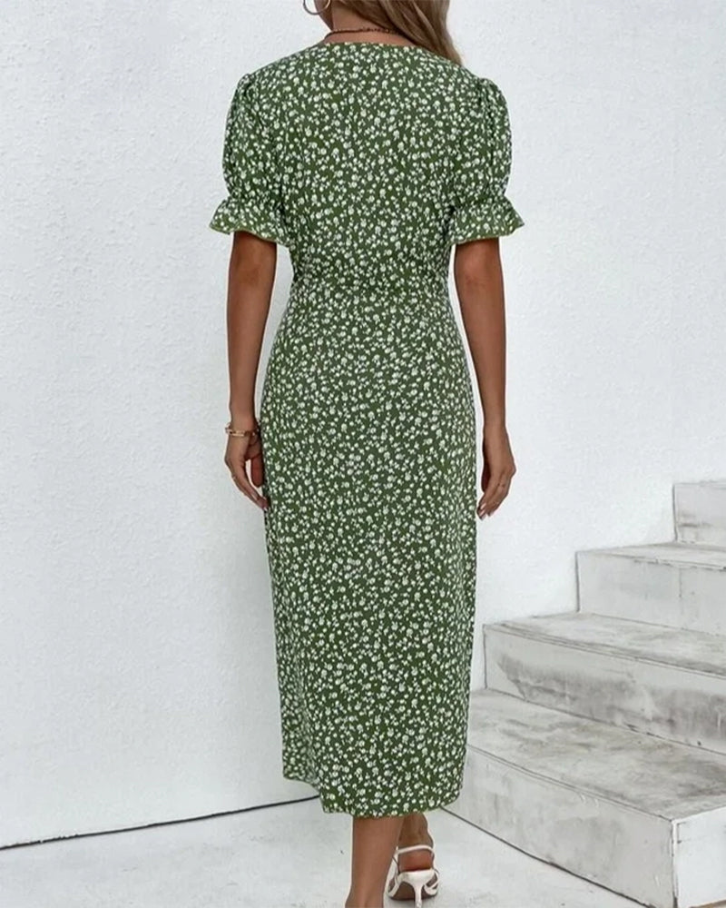 Grün Midi Kleid für Damen