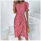 Rosa Midi Kleid für Damen