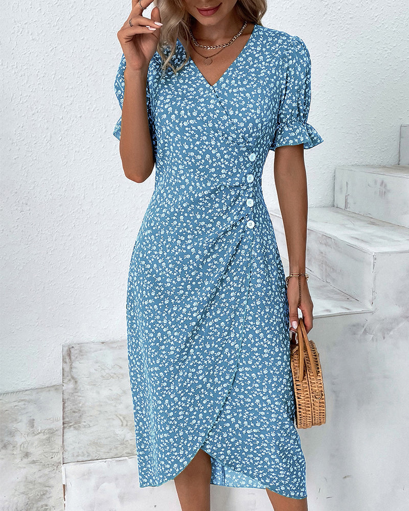 Blau Midi Kleid für Damen