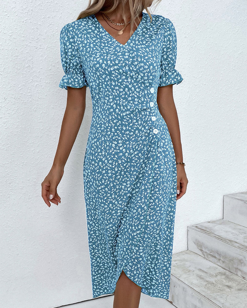 Blau Midi Kleid für Damen