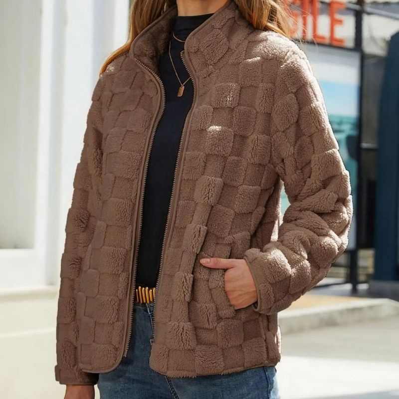 Ayleen - superweiche kurze fleecejacke