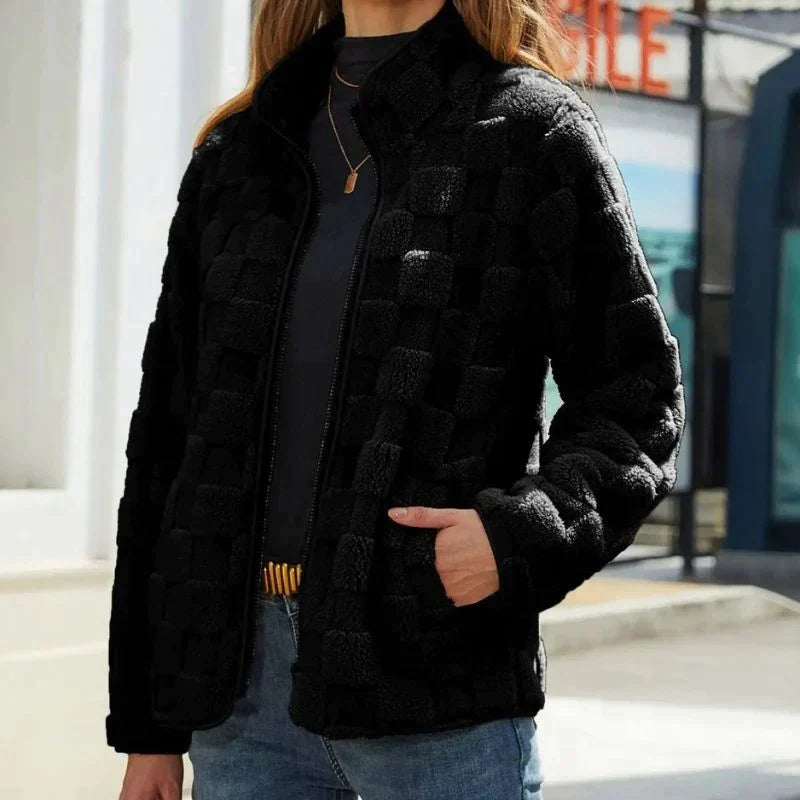 Ayleen - superweiche kurze fleecejacke