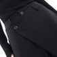 Leja - layered button hose mit weitem bein für frauen