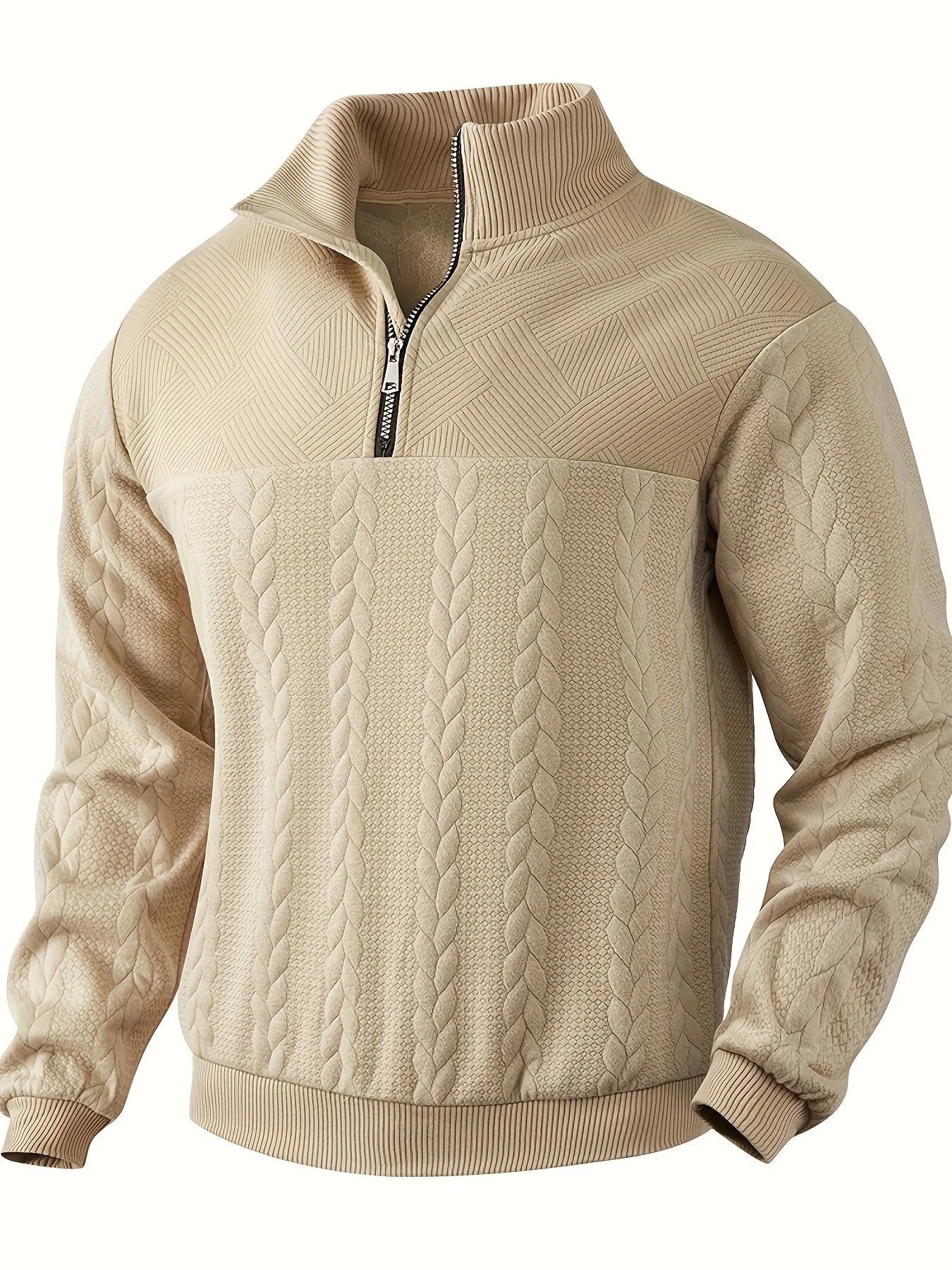 Warmer gestrickter herrenpullover aus wolle für den winter