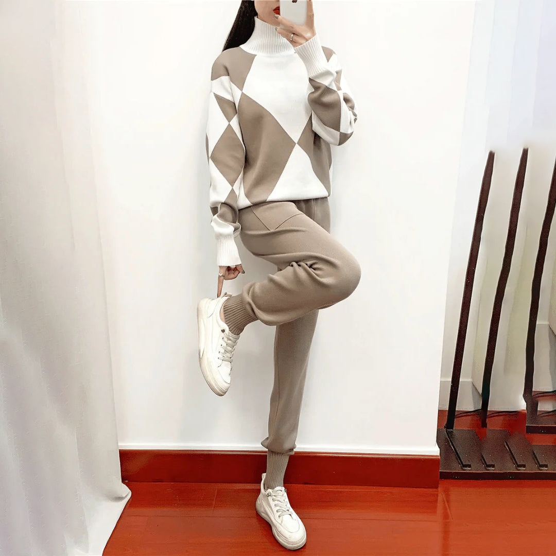 Maryana – kuscheliger pullover und hose für einen stilvollen look
