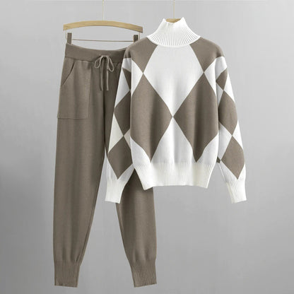 Maryana – kuscheliger pullover und hose für einen stilvollen look