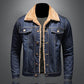 Jeansjacke im stil von caude milano