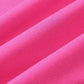 Pink lässiges Rundhals-T-Shirt für Herren