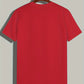 Rot lässiges Rundhals-T-Shirt für Herren