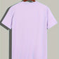 Lila lässiges Rundhals-T-Shirt für Herren