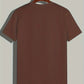 Braun lässiges Rundhals-T-Shirt für Herren