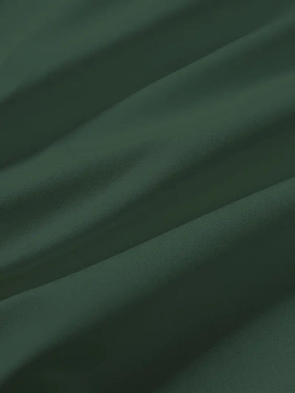 Dunkelgrün lässiges Rundhals-T-Shirt für Herren