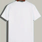 Weiße lässiges Rundhals-T-Shirt für Herren