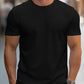 Schwarze lässiges Rundhals-T-Shirt für Herren