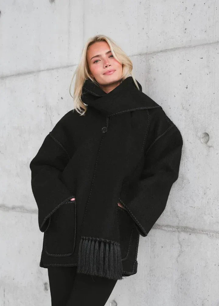 Keyra - luxe jacke mit schal